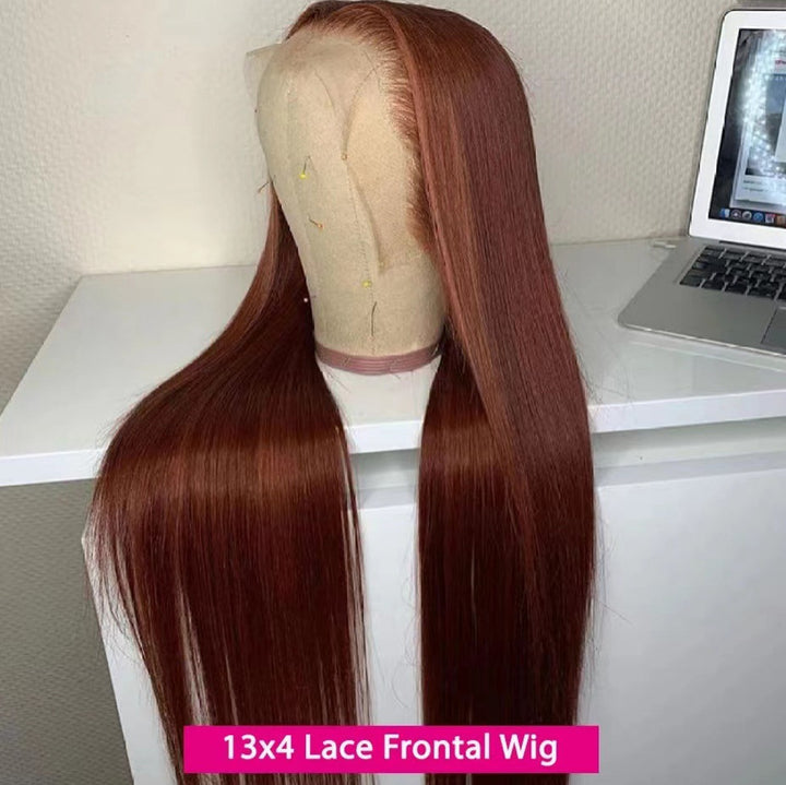 European And American Long Straight Front Lace Wig