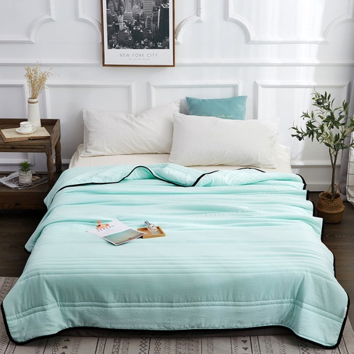 Gift Summer Cool Quilt Summer Washed Cotton Thin Quilt Machine Washable Air Conditioner Quilt