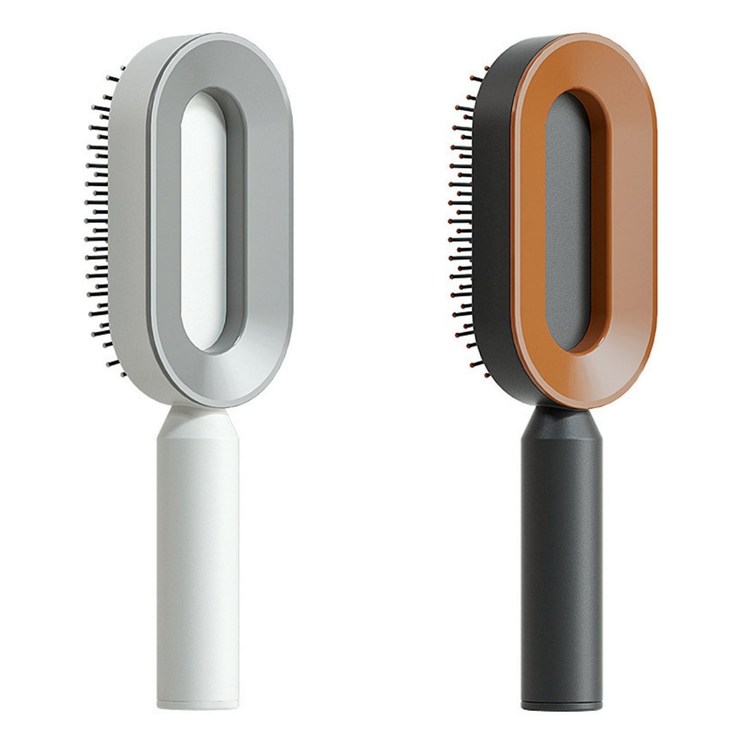 Self Cleaning Hair Brush For Women One-key Cleaning Hair Loss Airbag Massage Scalp Comb Anti-Static Hairbrush