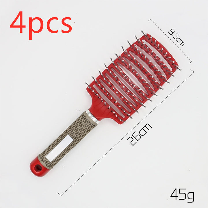 Hairbrush Anti Klit Brushy Haarborstel Women Detangler Hair Brush Bristle Nylon Scalp Massage  Teaser Hair Brush Comb