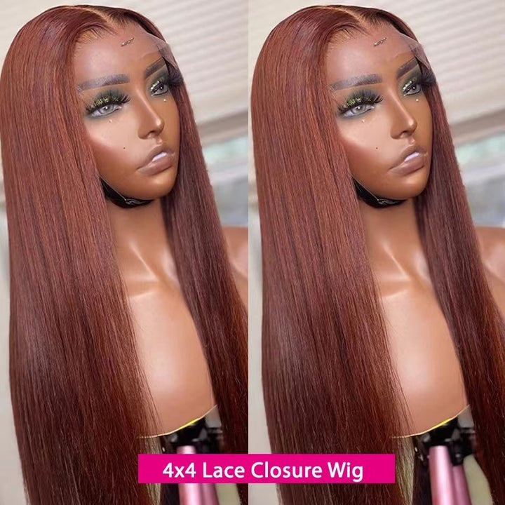 European And American Long Straight Front Lace Wig