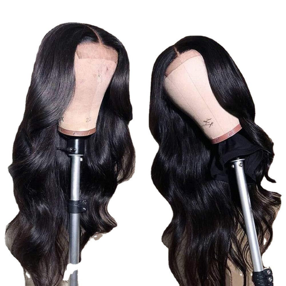 Big Wave Long Curly Hair Wigs Black Chemical Fiber Hair High Temperature Silk Fake Headgear