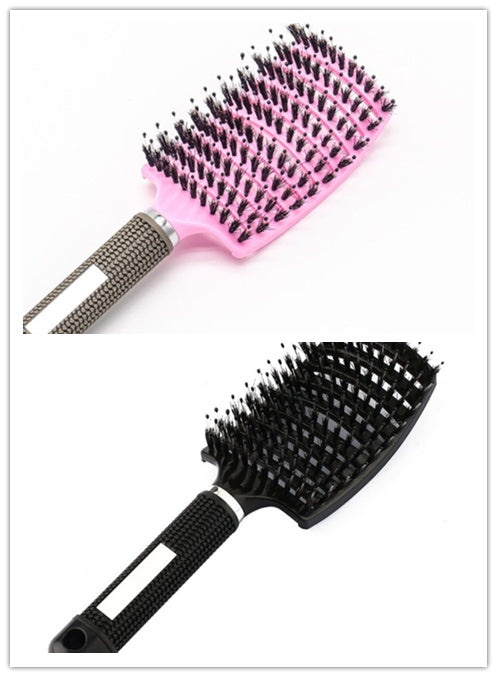 Hairbrush Anti Klit Brushy Haarborstel Women Detangler Hair Brush Bristle Nylon Scalp Massage  Teaser Hair Brush Comb