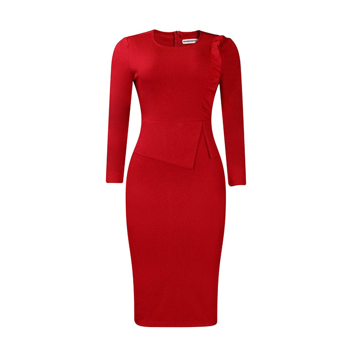 Women's Fashion Temperament Slim Fit Dress