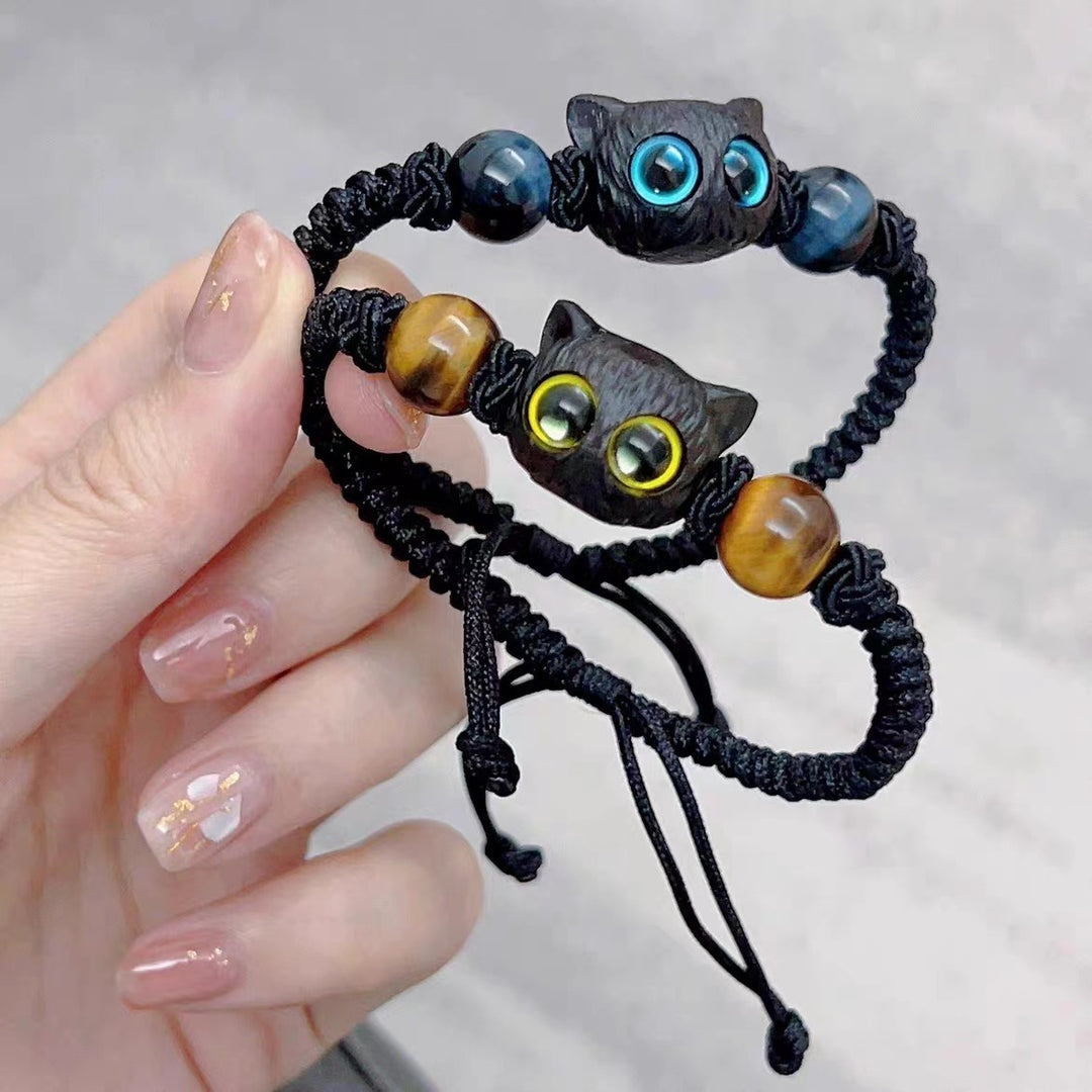 Special-interest Design Simple All-match Kitty Woven Bracelet