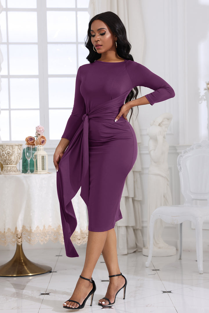 Fashion Office Temperament Slimming Hip Raise Dress