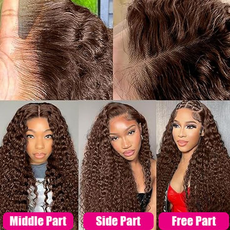 Chocolate Brown Human Hair Wig For Women