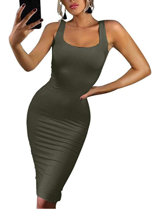 Womens Sexy Bodycon Tank Dress Sleeveless