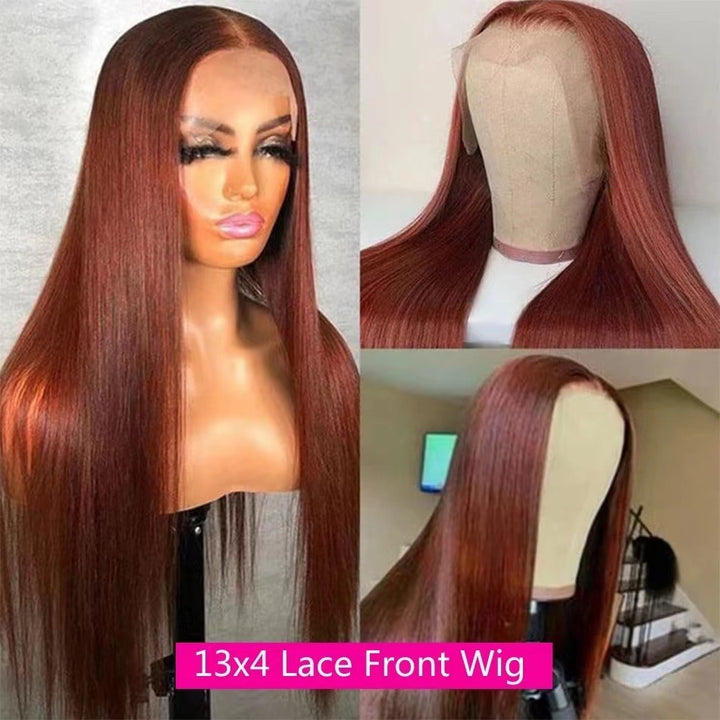 European And American Long Straight Front Lace Wig