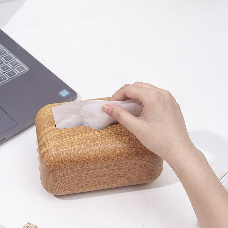 Walnut Grain Washcloth Storage Box