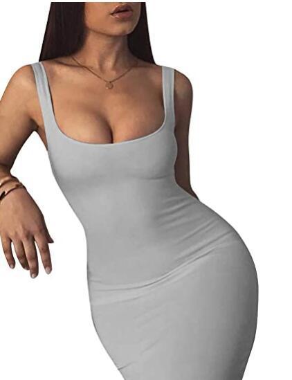 Womens Sexy Bodycon Tank Dress Sleeveless